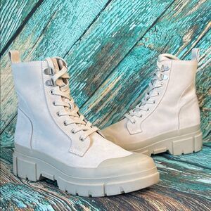 Treasure & Bond Raegin platform zip lace-up chunky combat bootie